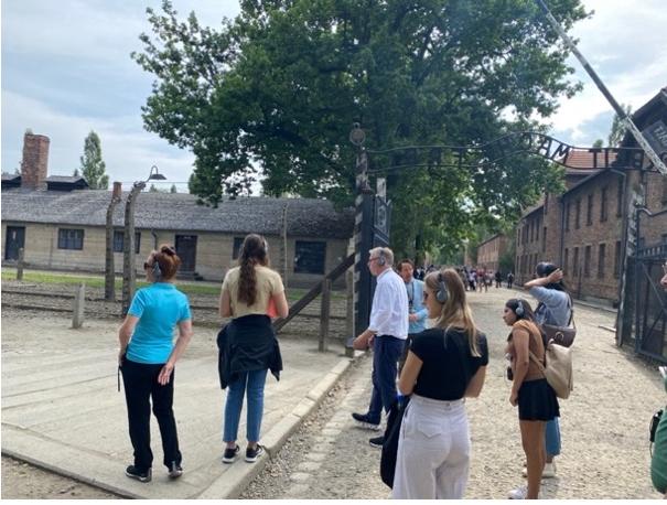 An image from the 2023 OUWB Study Trip to Auschwitz